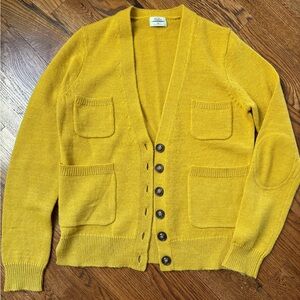 Gold Cardigan Sweater Wallace by Madewell Alpaca Wool